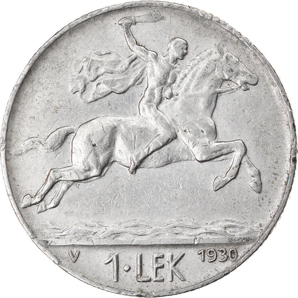 Münze, Albania, Lek, 1930, Rome, SS, Nickel, KM:5