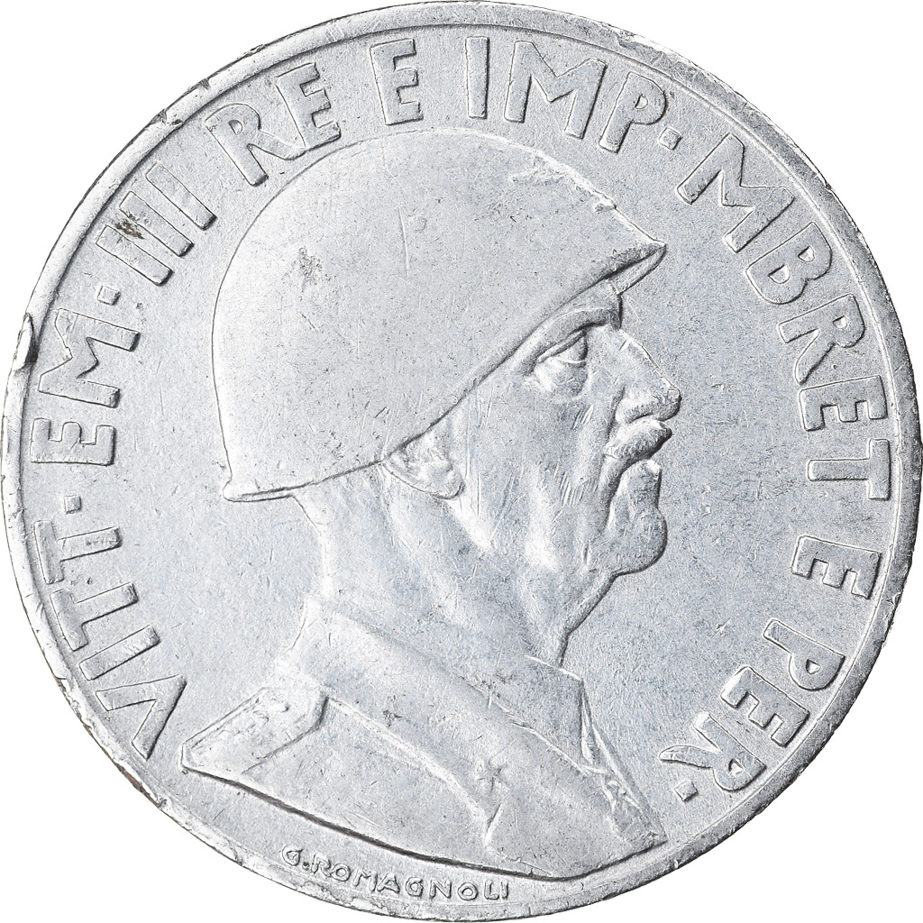 Coin, Albania, Vittorio Emanuele III, Lek, 1939, Rome, , Stainless