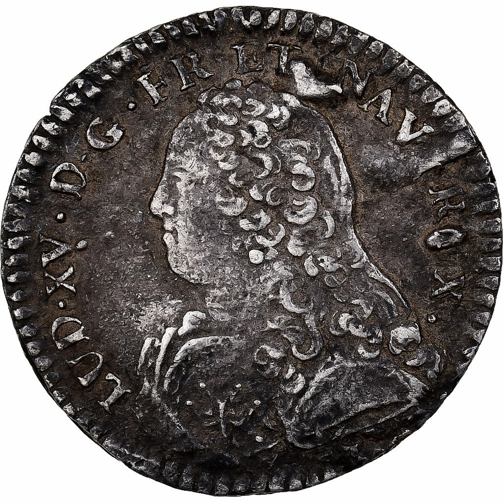 France, Louis XV, 1/10 Écu aux branches d'olivier, 1739, Grenoble, Silver
