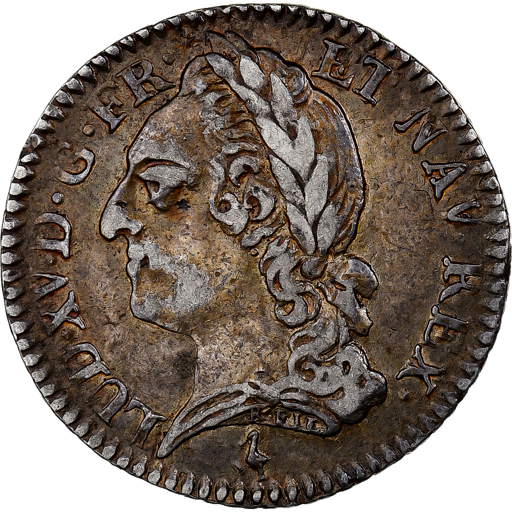 France, Louis XV, 1/10 Ecu à la vieille tête, 1772, Paris, Silver, VF