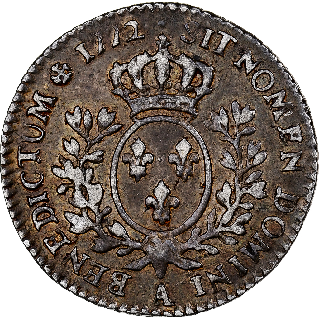 France, Louis XV, 1/10 Ecu à la vieille tête, 1772, Paris, Silver, VF