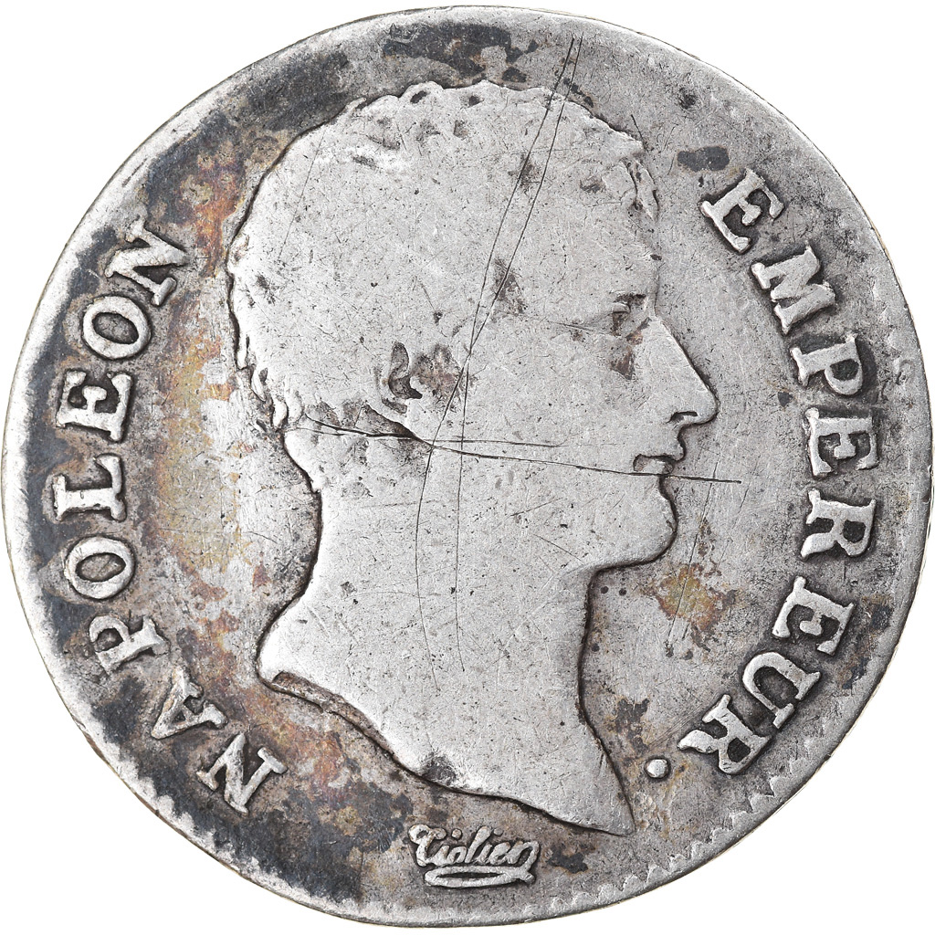 Coin, France, Napoléon I, Franc, 1806, Bayonne, , Silver, KM:672.6