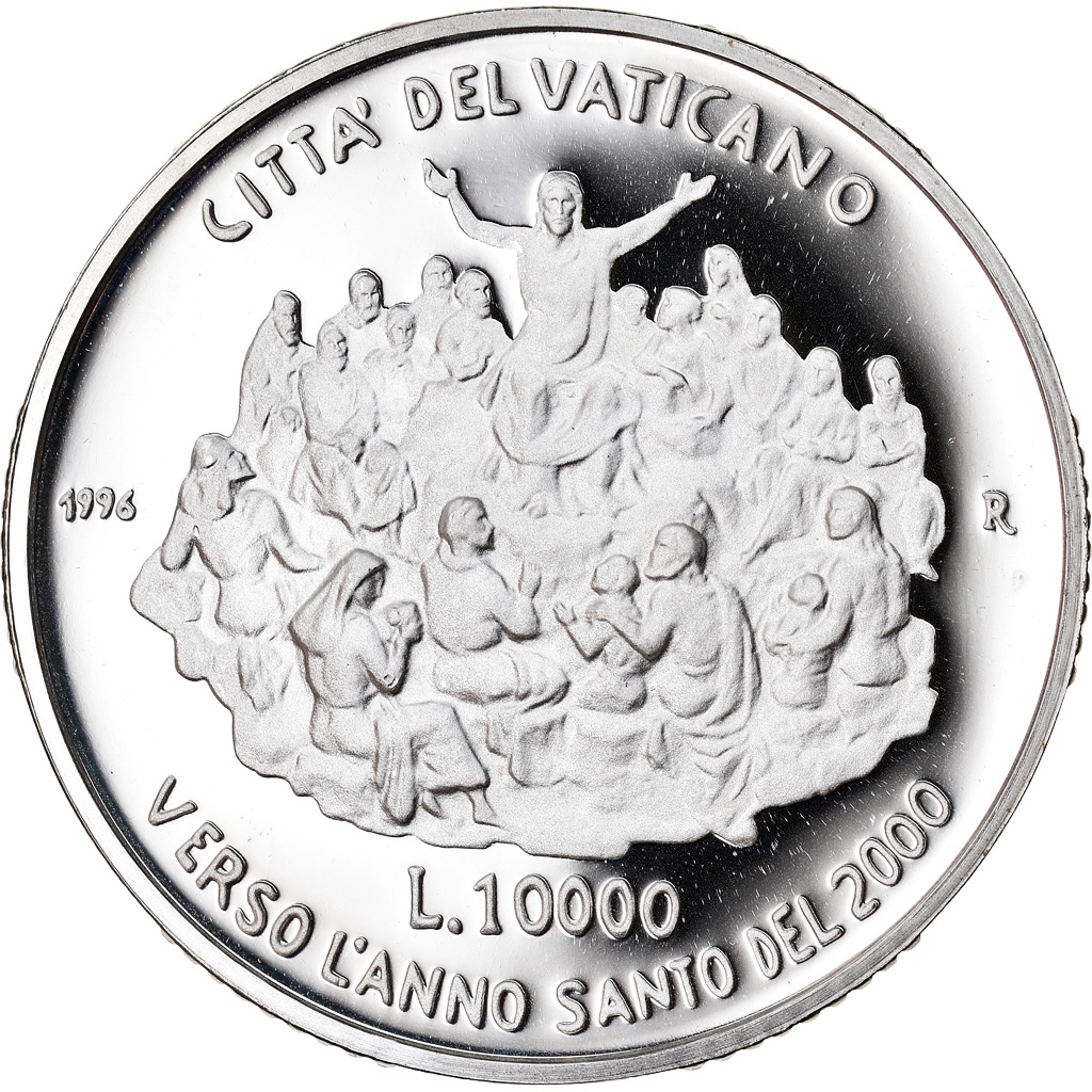 Coin, VATICAN CITY, John Paul II, 10000 Lire, 1996, Roma, , Silver