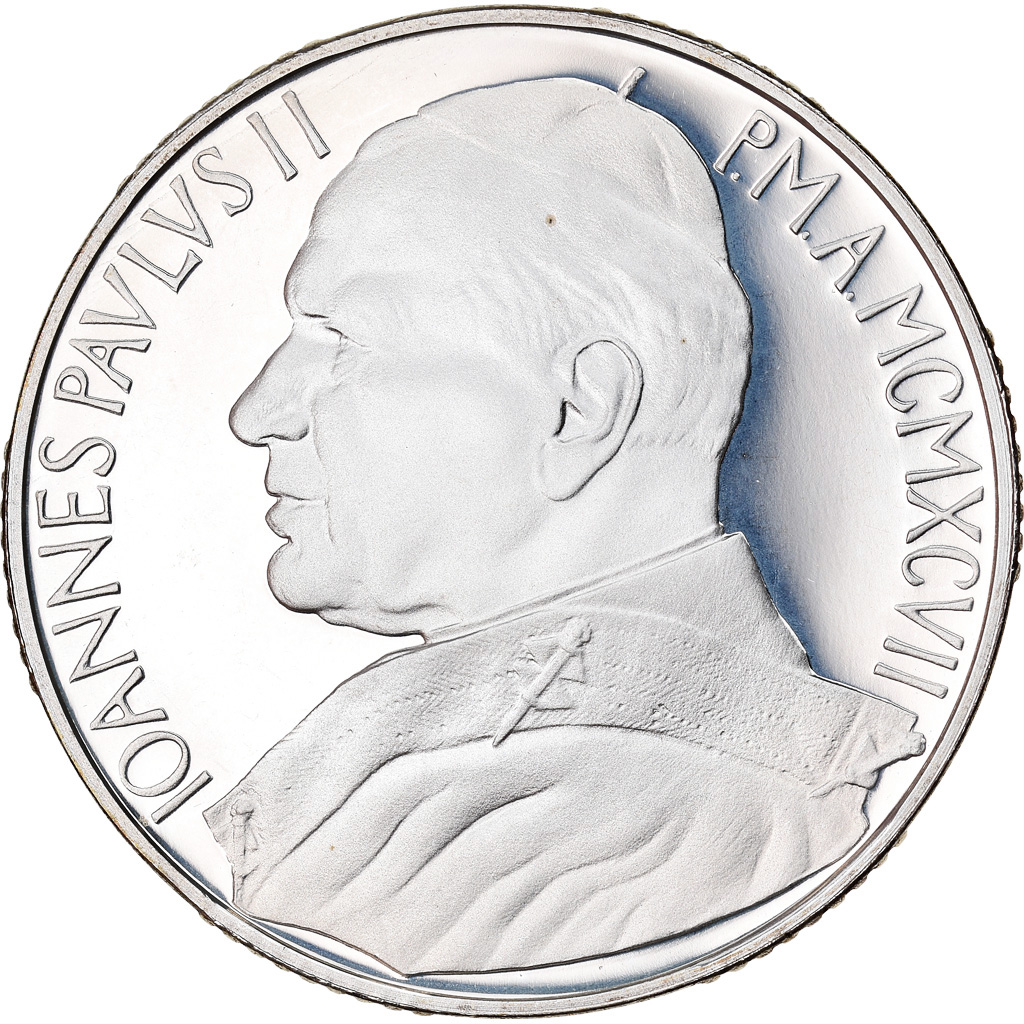 Coin, VATICAN CITY, John Paul II, 10000 Lire, 1997, Roma, , Silver