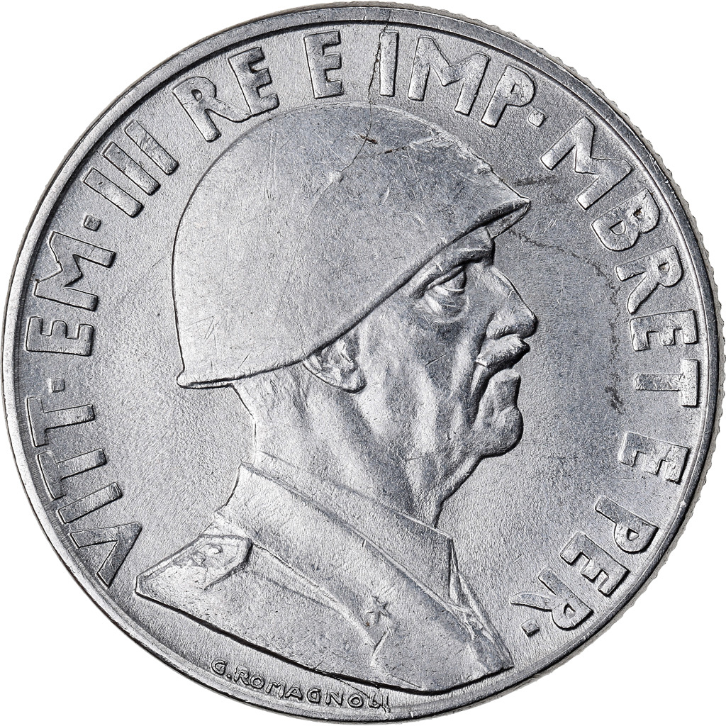 Coin, Albania, Vittorio Emanuele III, Lek, 1939, Rome, , Stainless