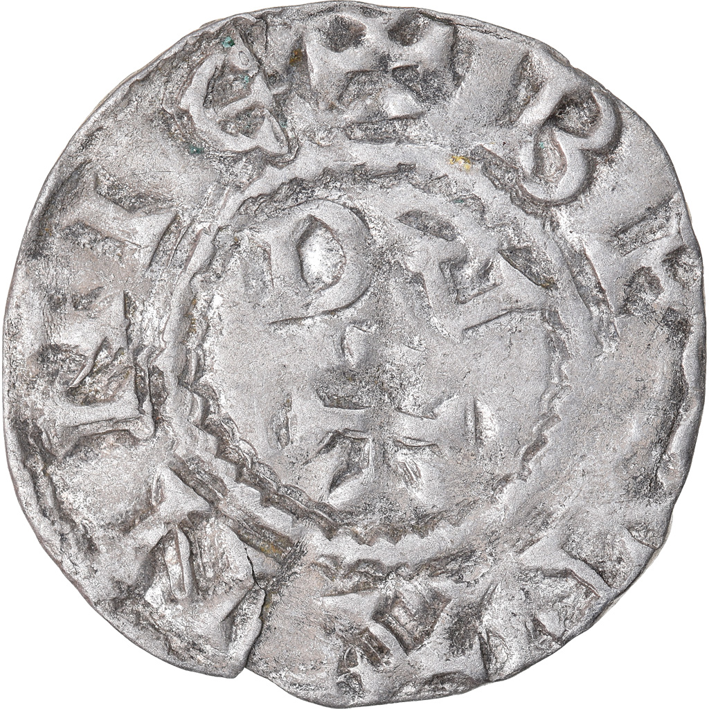 Coin, France, Conan IV, Denarius, XIIth century, Rennes, Rare, 