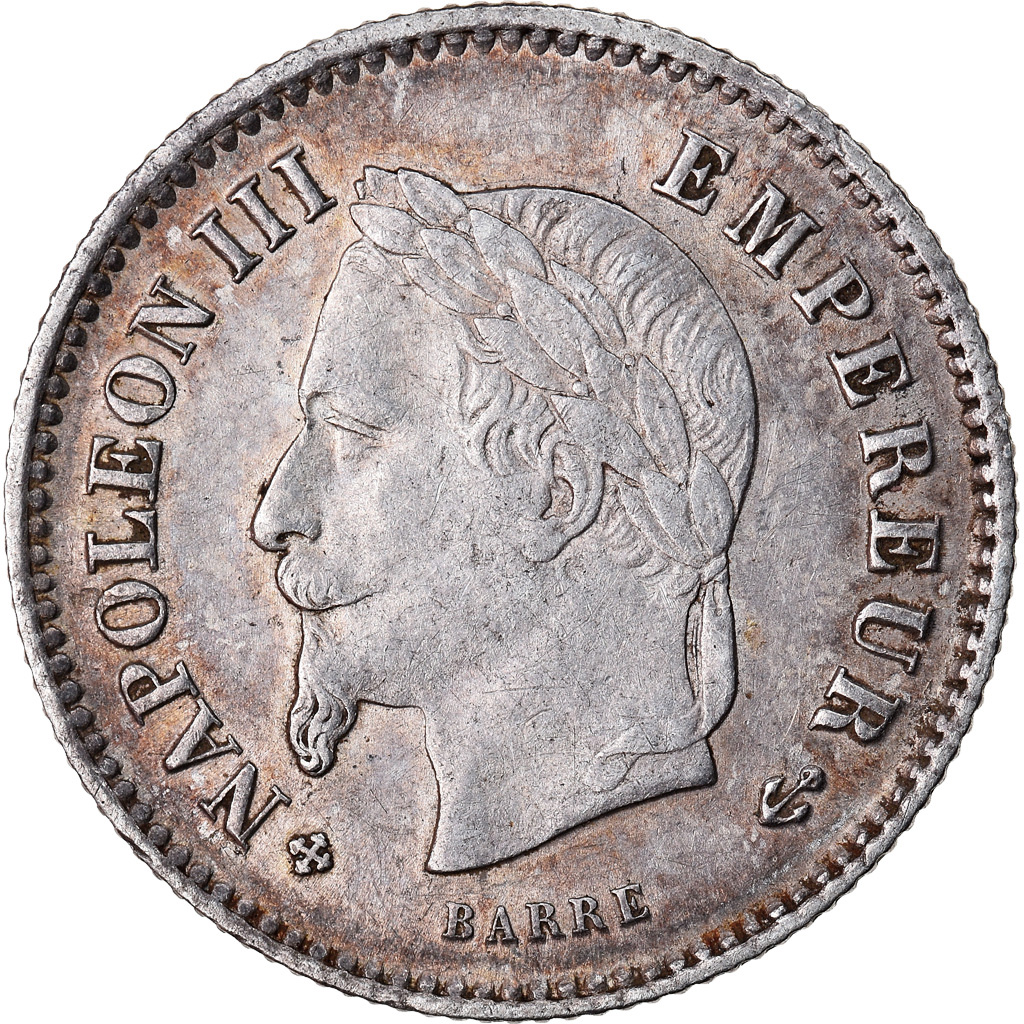 Coin, France, Napoleon III, Napoléon III, 20 Centimes, 1867, Strasbourg