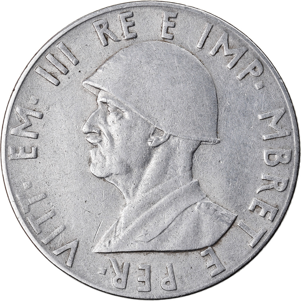 Coin, Albania, Vittorio Emanuele III, 2 Lek, 1939, Rome, , Stainless