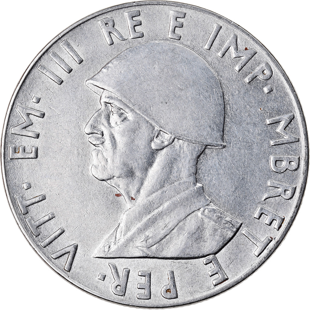 Coin, Albania, Vittorio Emanuele III, 2 Lek, 1939, Rome, , Stainless