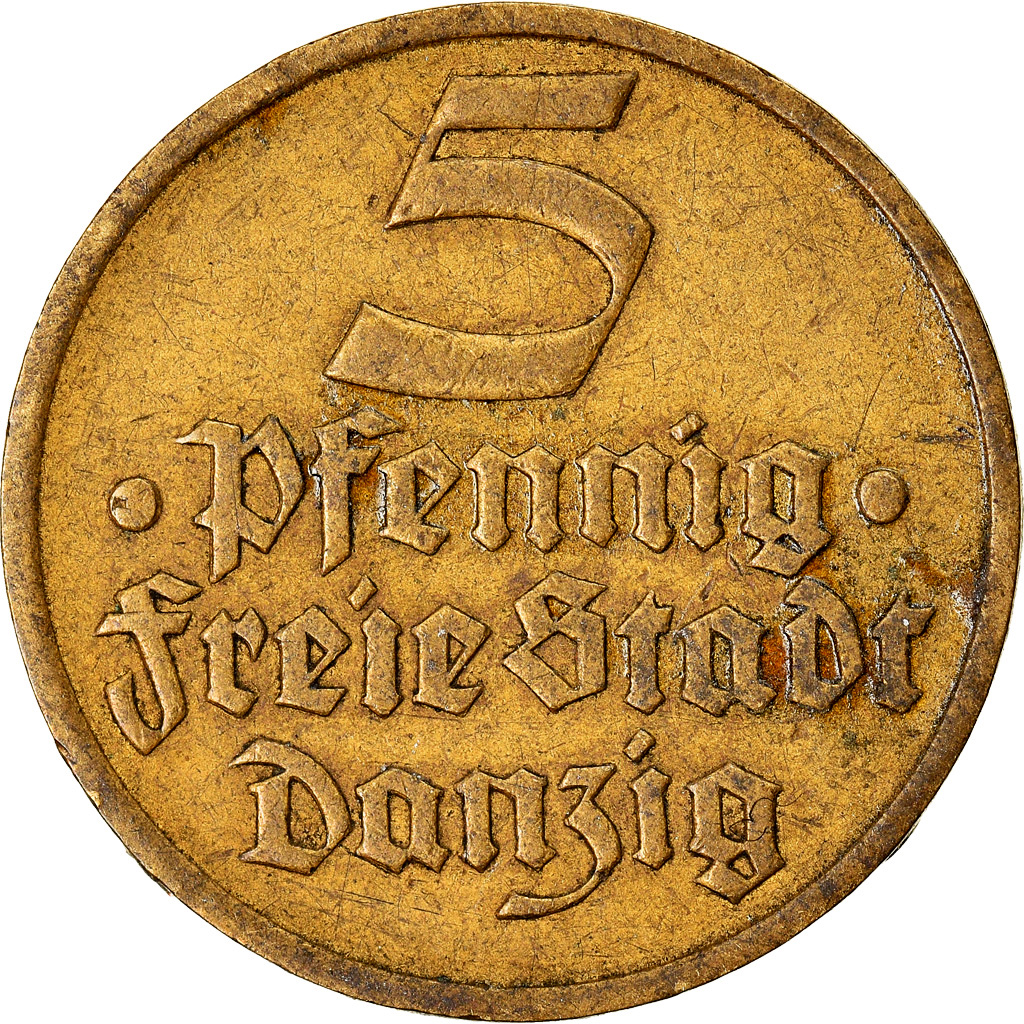 Coin, DANZIG, 5 Pfennig, 1932, , Aluminum-Bronze, KM:151