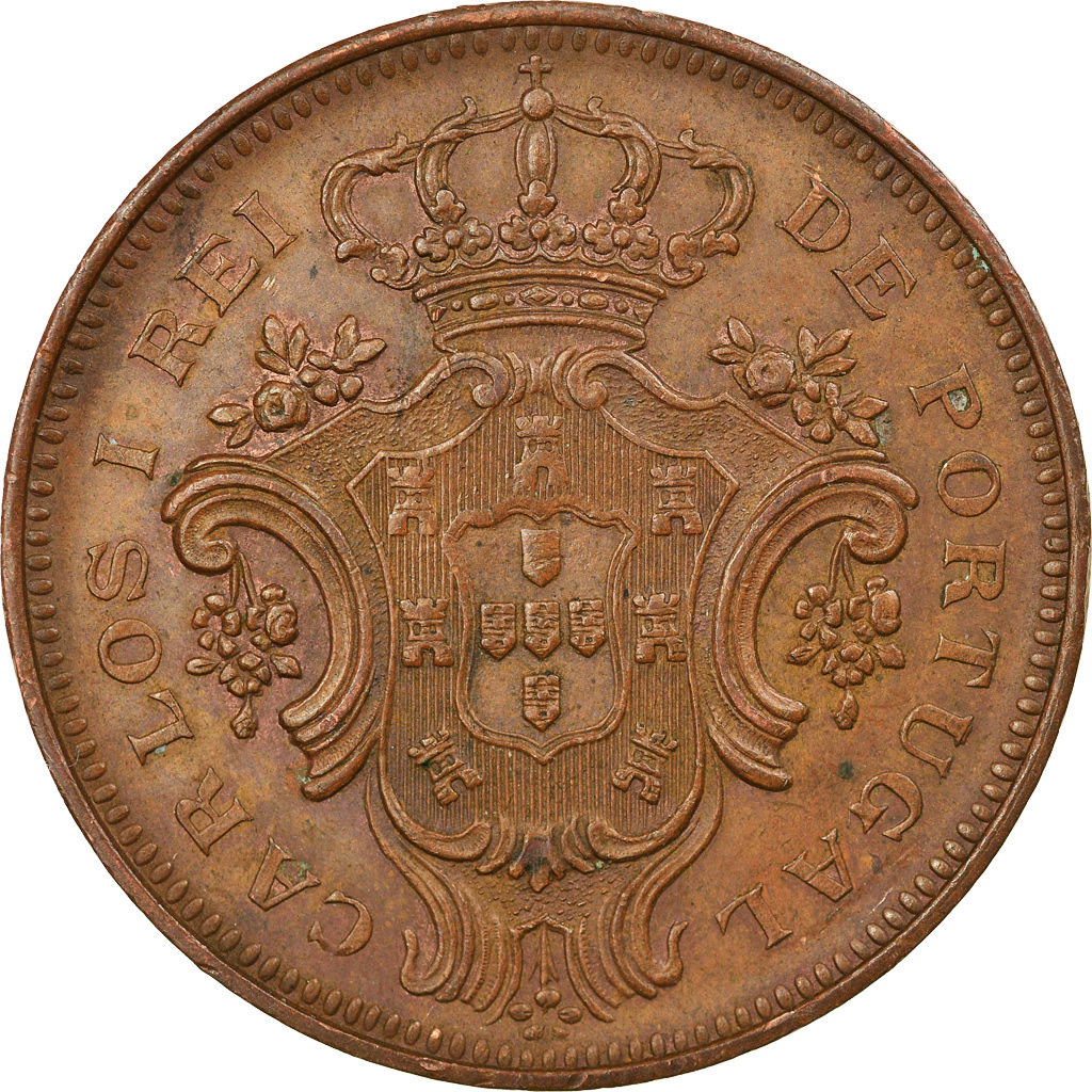 Coin, Azores, 10 Reis, 1901, , Copper, KM:17