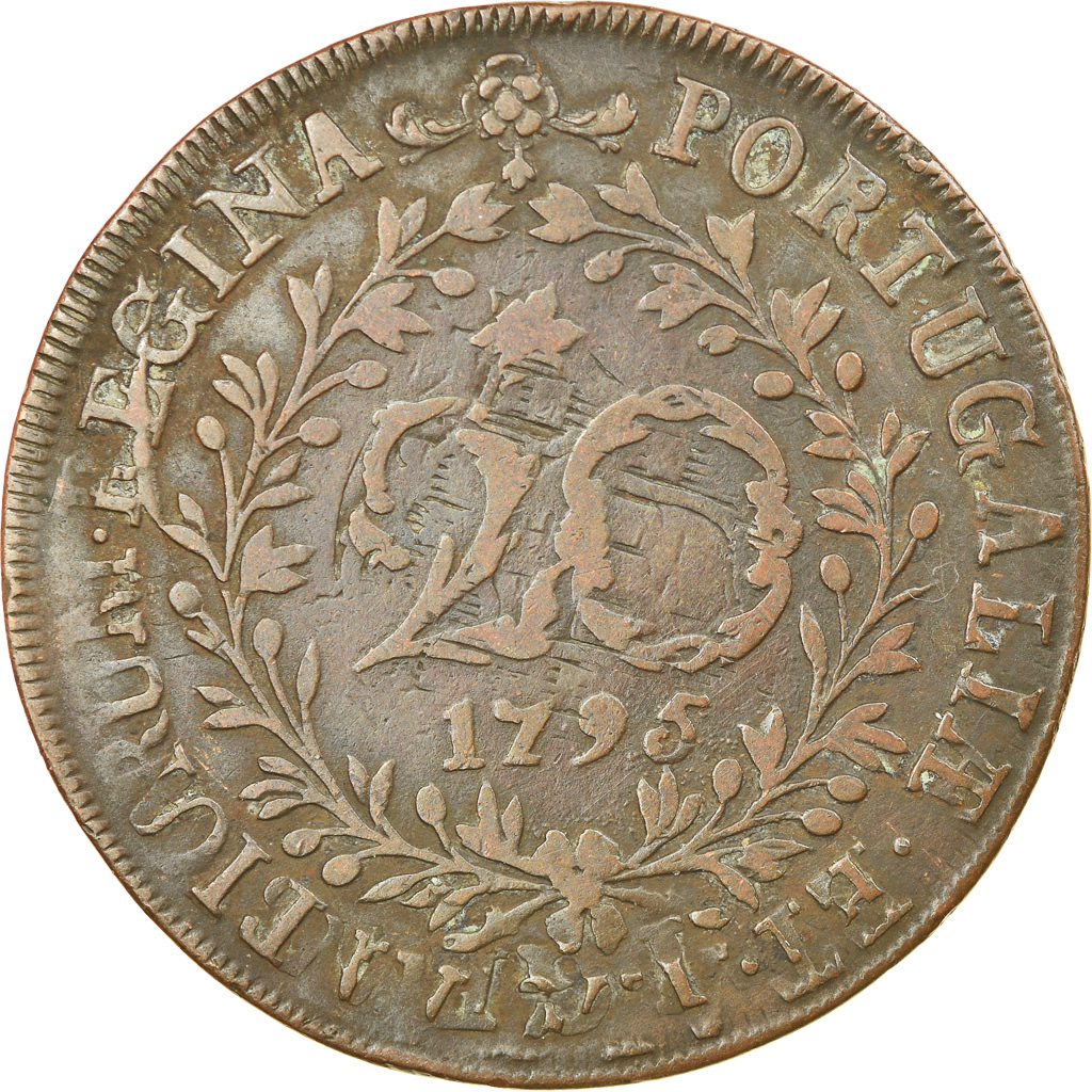 Coin, Azores, 20 Reis, 1795, , Copper, KM:3