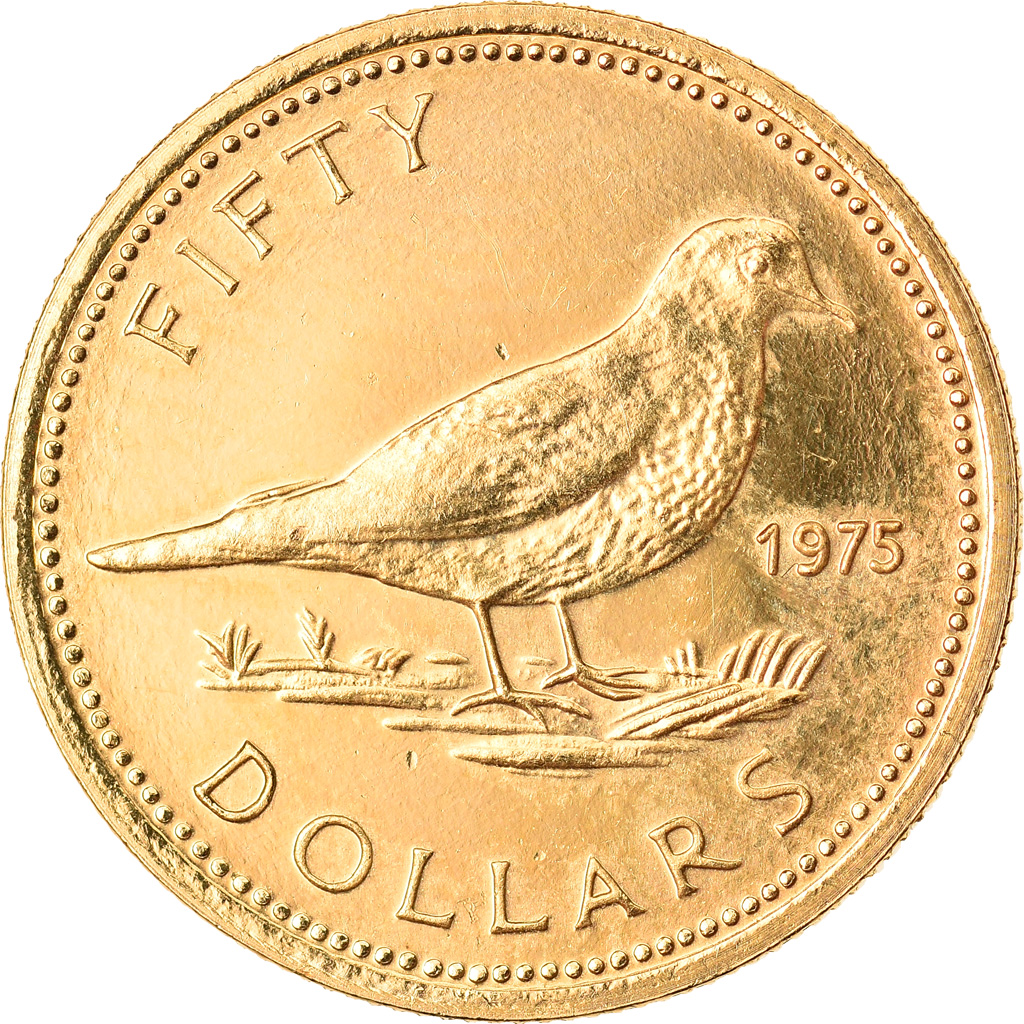 Coin, Bahamas, Elizabeth II, 50 Dollars, 1973, , Gold, KM:45