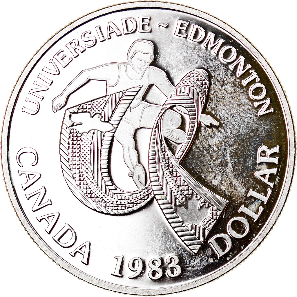 Coin, Canada, Elizabeth II, Dollar, 1983, Royal Canadian Mint, Ottawa, Proof