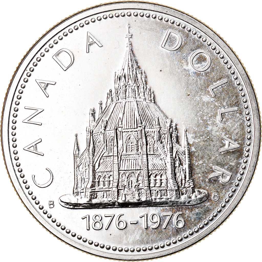 Coin, Canada, Elizabeth II, Dollar, 1976, Royal Canadian Mint, Ottawa