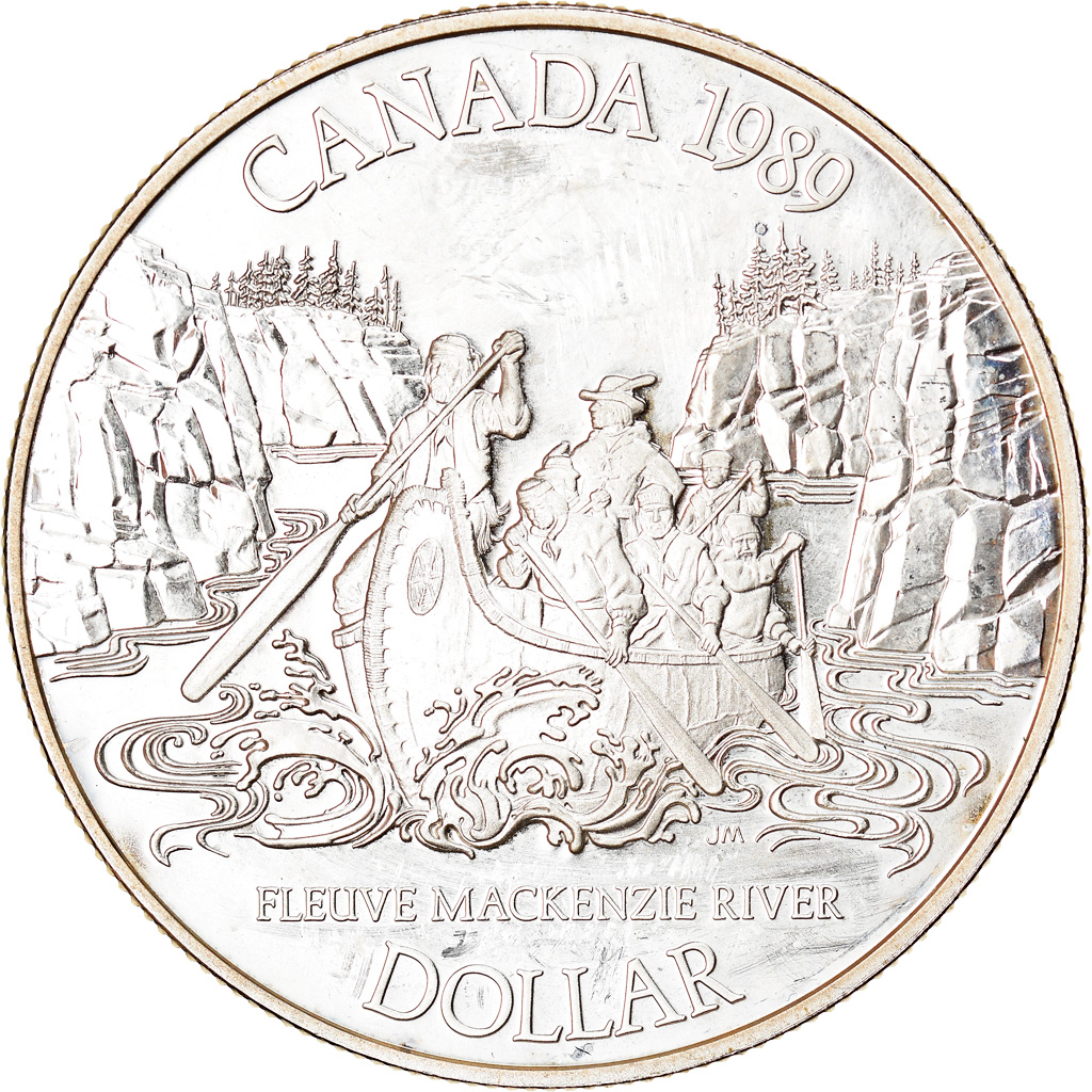 Coin, Canada, Elizabeth II, Dollar, 1989, Royal Canadian Mint, Ottawa, Proof