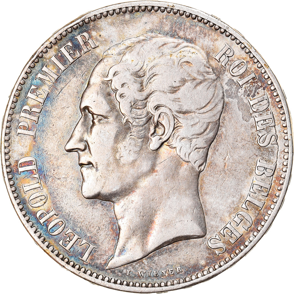 Coin, Belgium, Leopold I, 5 Francs, 1853, , Silver, KM:2.1