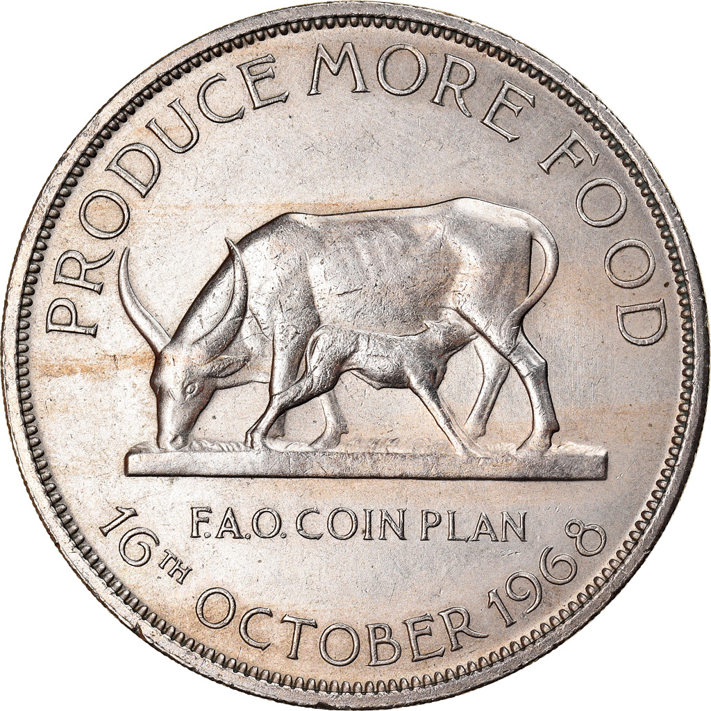 Coin, Uganda, 5 Shillings, 1968, , Copper-nickel, KM:7