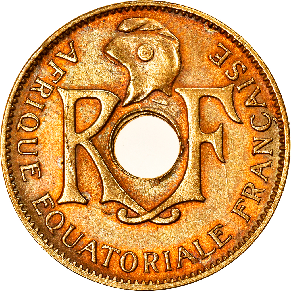 Coin, French Equatorial Africa, 10 Centimes, 1943, MS, Aluminum-Bronze, KM:4