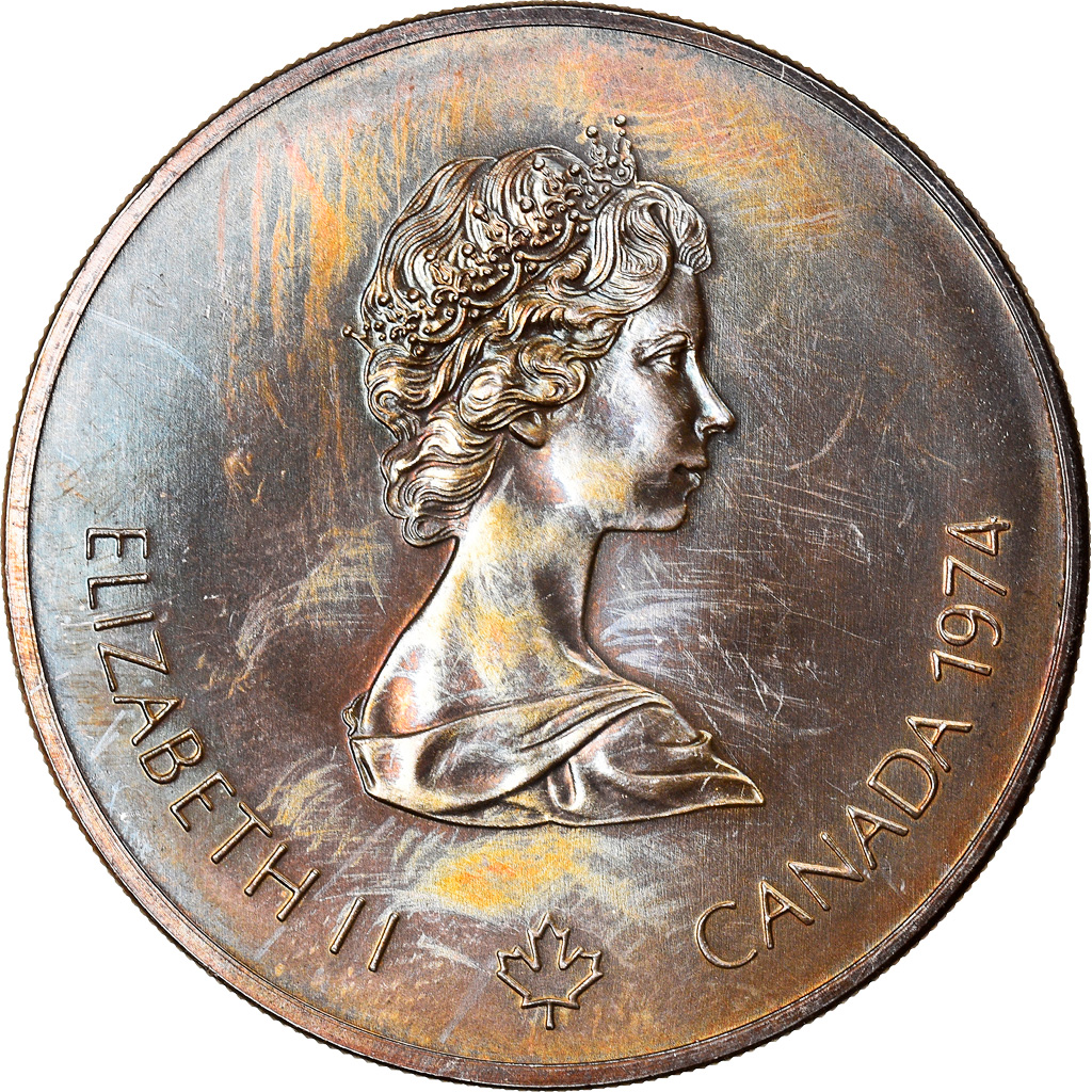 Coin, Canada, Elizabeth II, 5 Dollars, 1974, Royal Canadian Mint, Ottawa