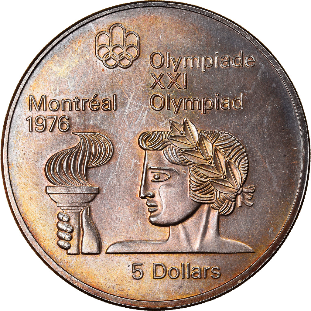 Coin, Canada, Elizabeth II, 5 Dollars, 1974, Royal Canadian Mint, Ottawa