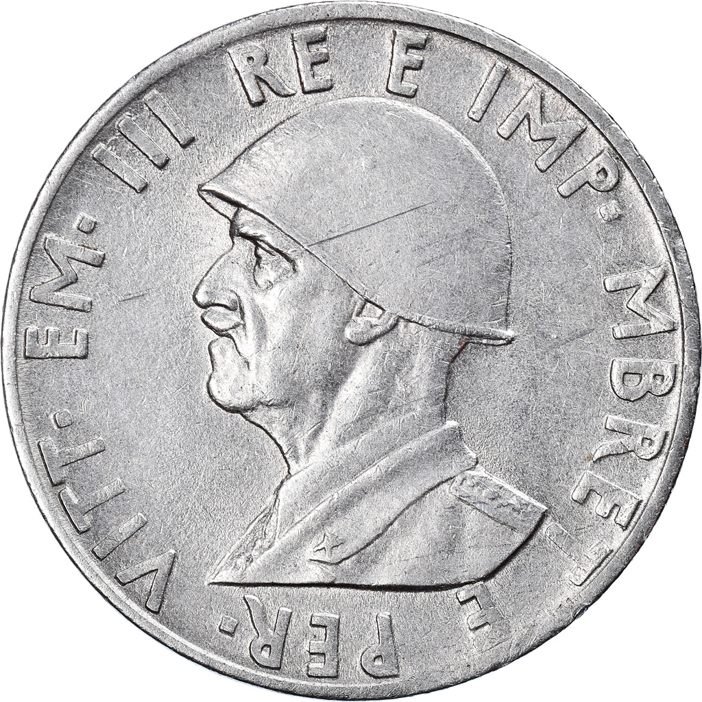 Coin, Albania, Vittorio Emanuele III, 0.50 Lek, 1940, Rome, , Stainless