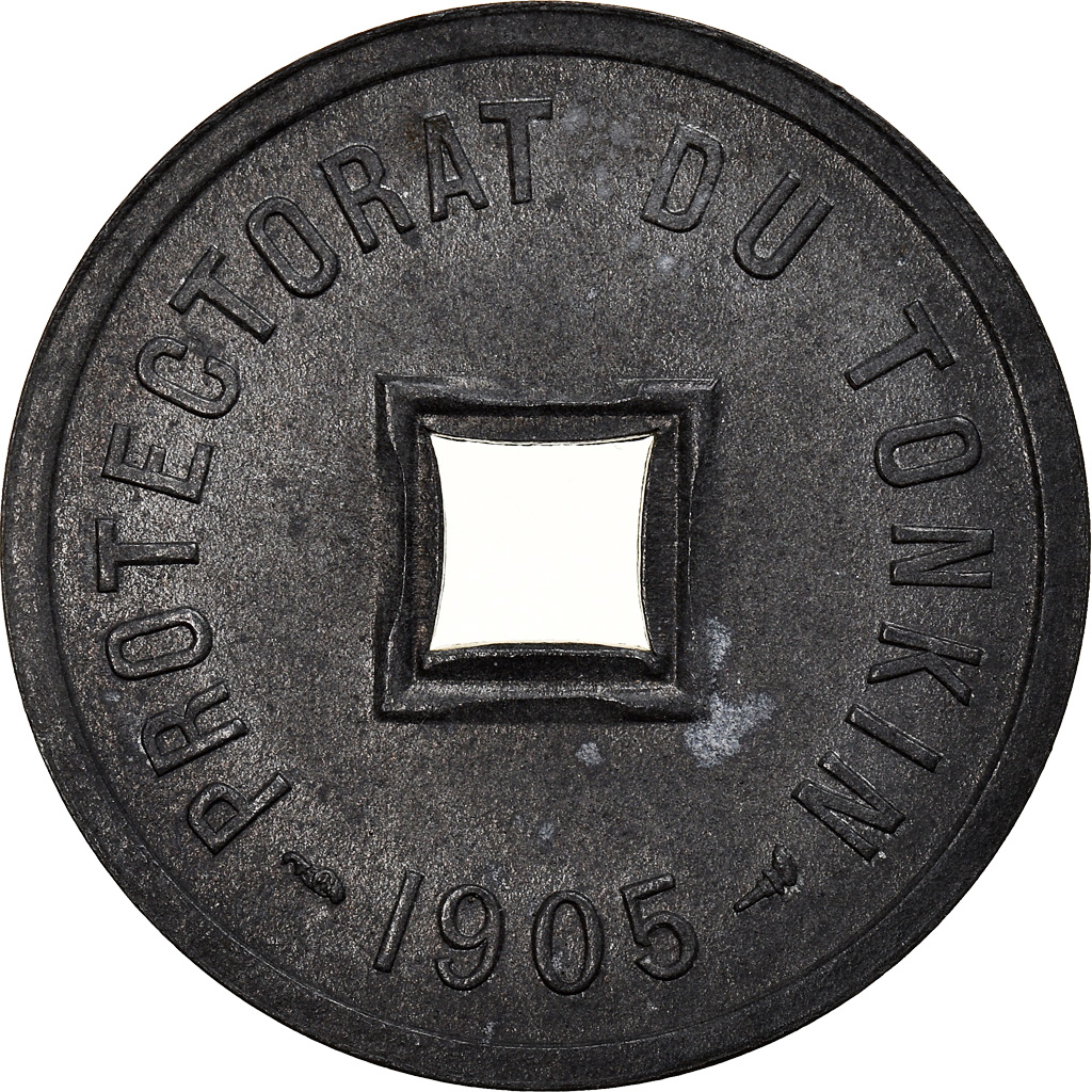 Coin, Tonkin, 1/600 Piastre, 1905, , Zinc, KM:1