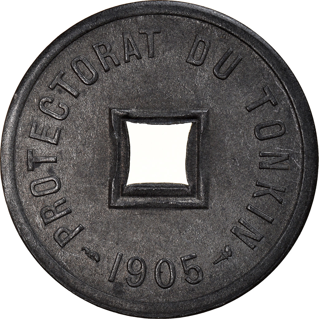 Coin, Tonkin, 1/600 Piastre, 1905, , Zinc, KM:1
