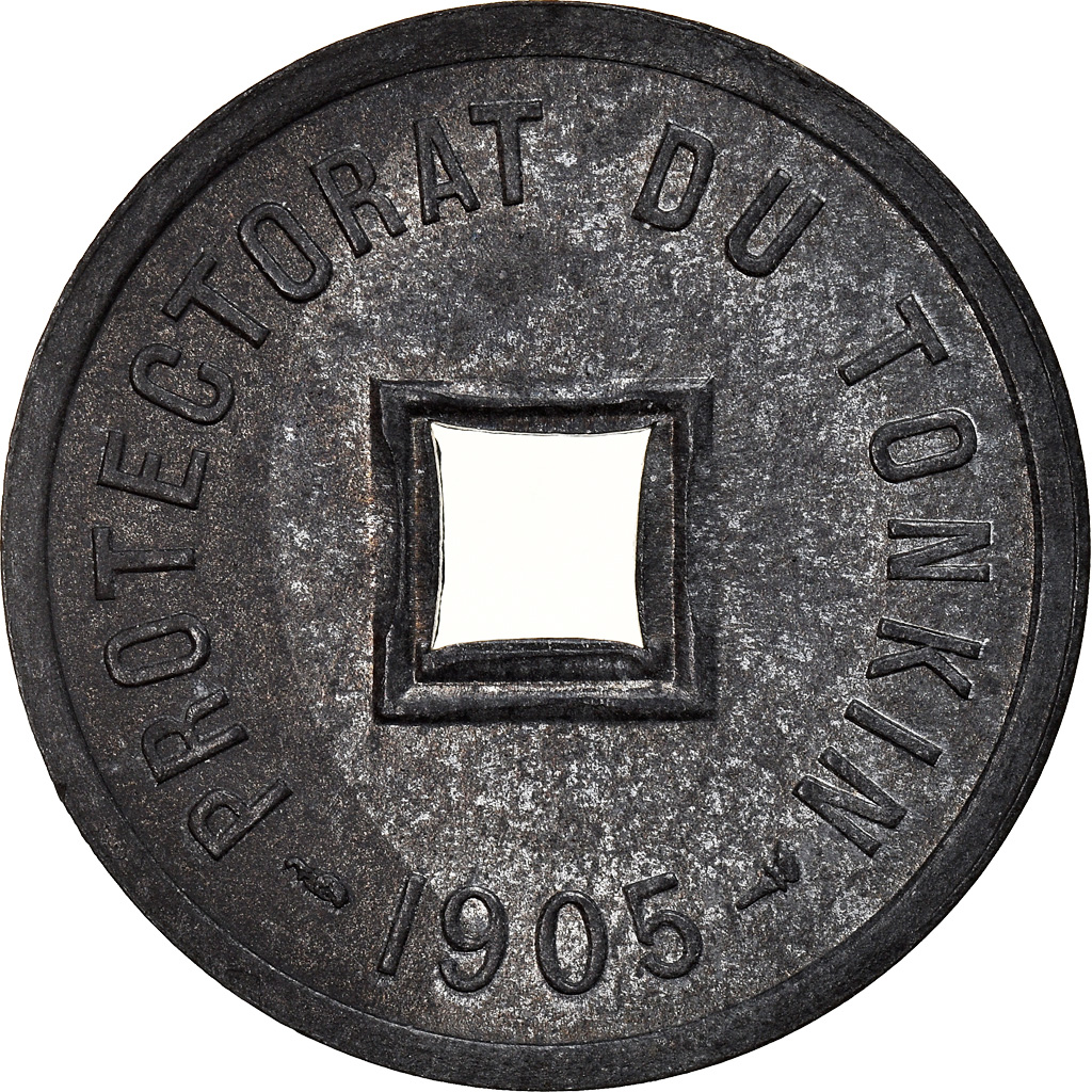 Coin, Tonkin, 1/600 Piastre, 1905, , Zinc, KM:1
