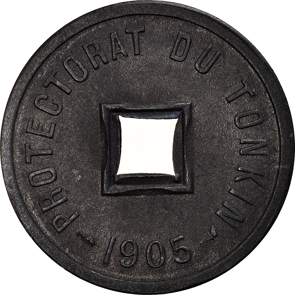Coin, Tonkin, 1/600 Piastre, 1905, , Zinc, KM:1