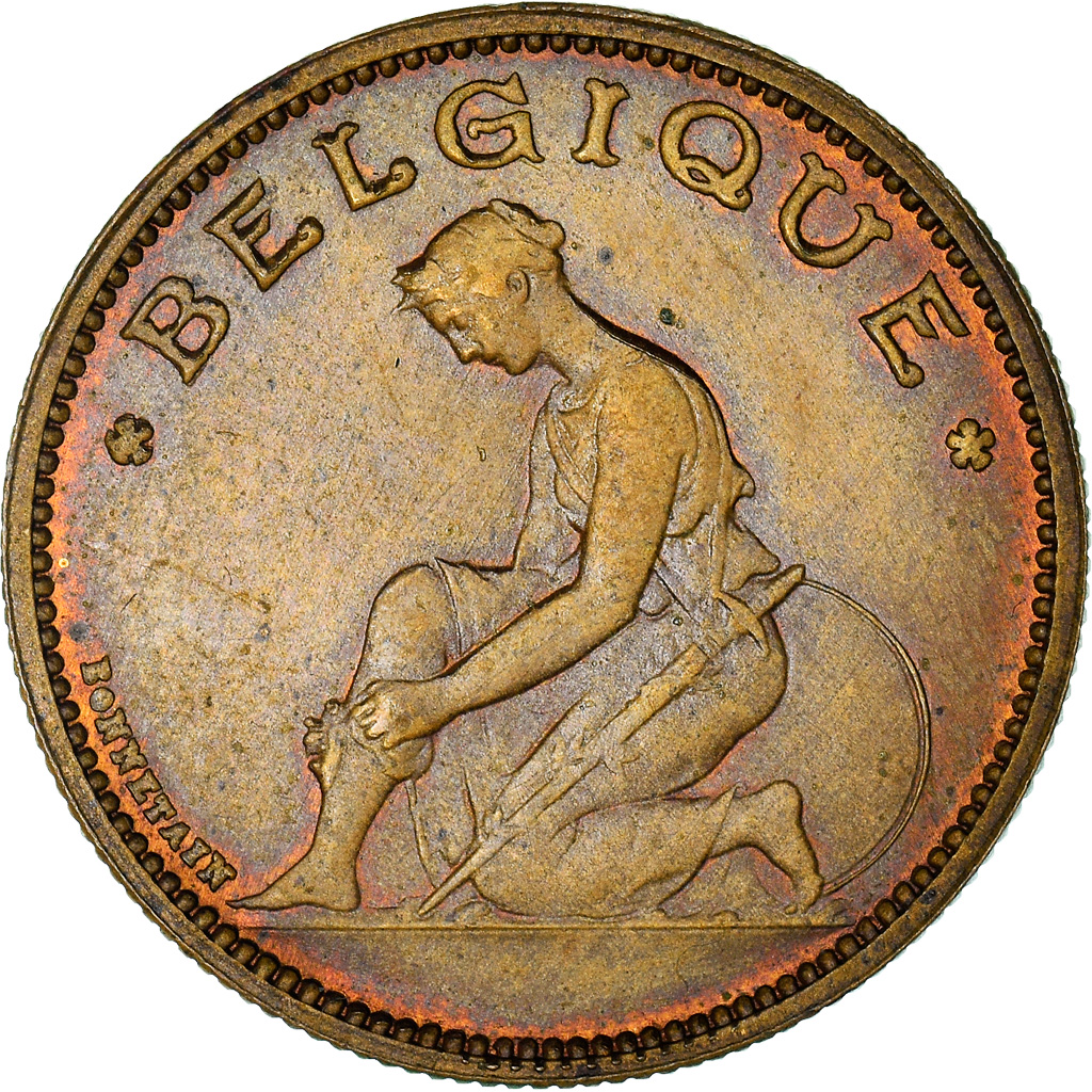 Coin, Belgium, Franc, 1934, Brussels, ESSAI, , Aluminum-Bronze