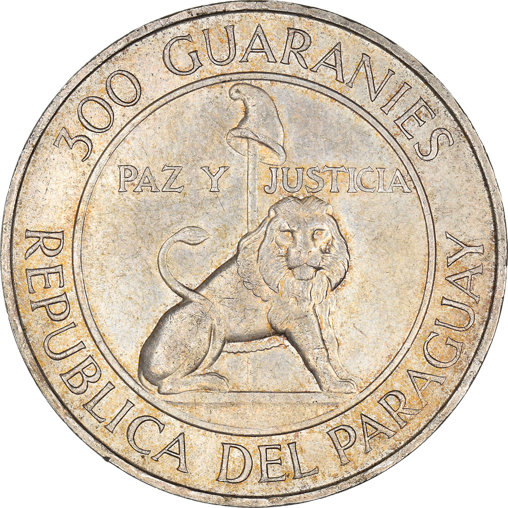 Coin, Paraguay, 300 Guaranies, 1968, , Silver, KM:29