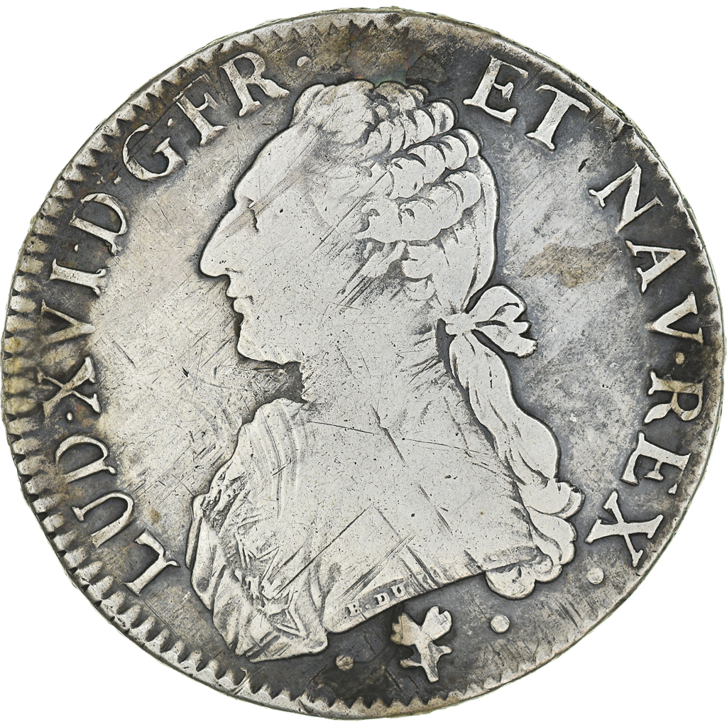 Coin, France, Louis XVI, Ecu aux branches d'olivier, 1787, Bayonne, 