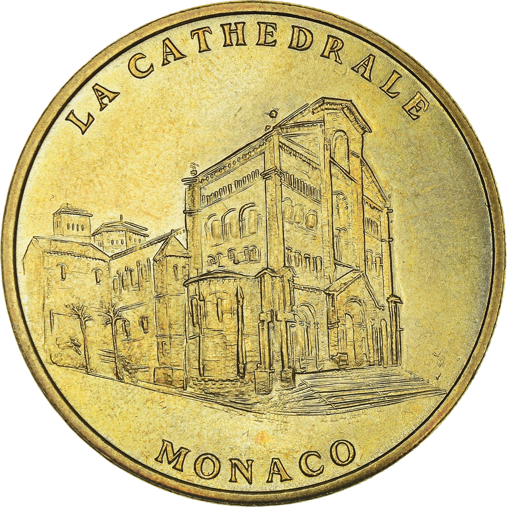 France, Token, Touristic token, 98/ Cathédrale de Monaco, 1998, MDP,