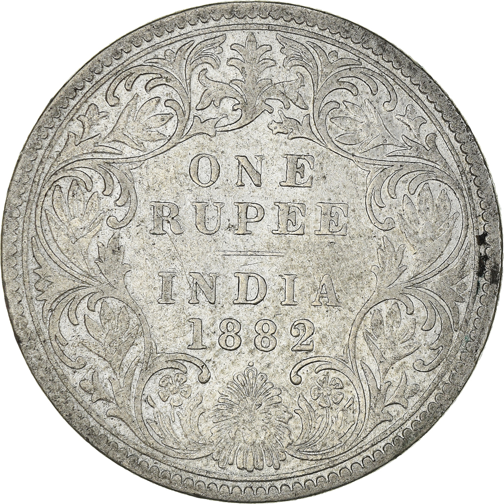 Coin, INDIA-BRITISH, Victoria, Rupee, 1882, Bombay, , Silver, KM:492