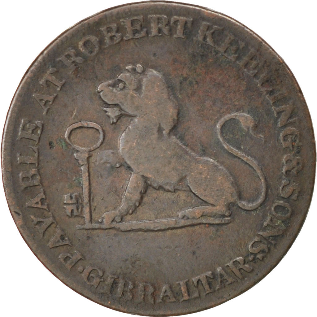 Coin, Gibraltar, Quarto, 1810, , Copper, KM:Tn3.1