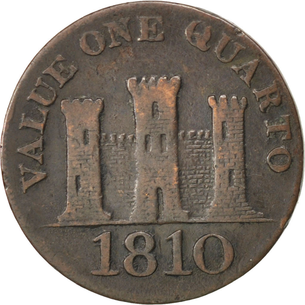 Coin, Gibraltar, Quarto, 1810, , Copper, KM:Tn3.1