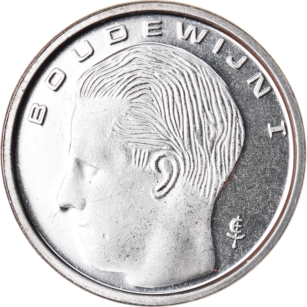 Coin, Belgium, Franc, 1992, , Nickel Plated Iron, KM:171