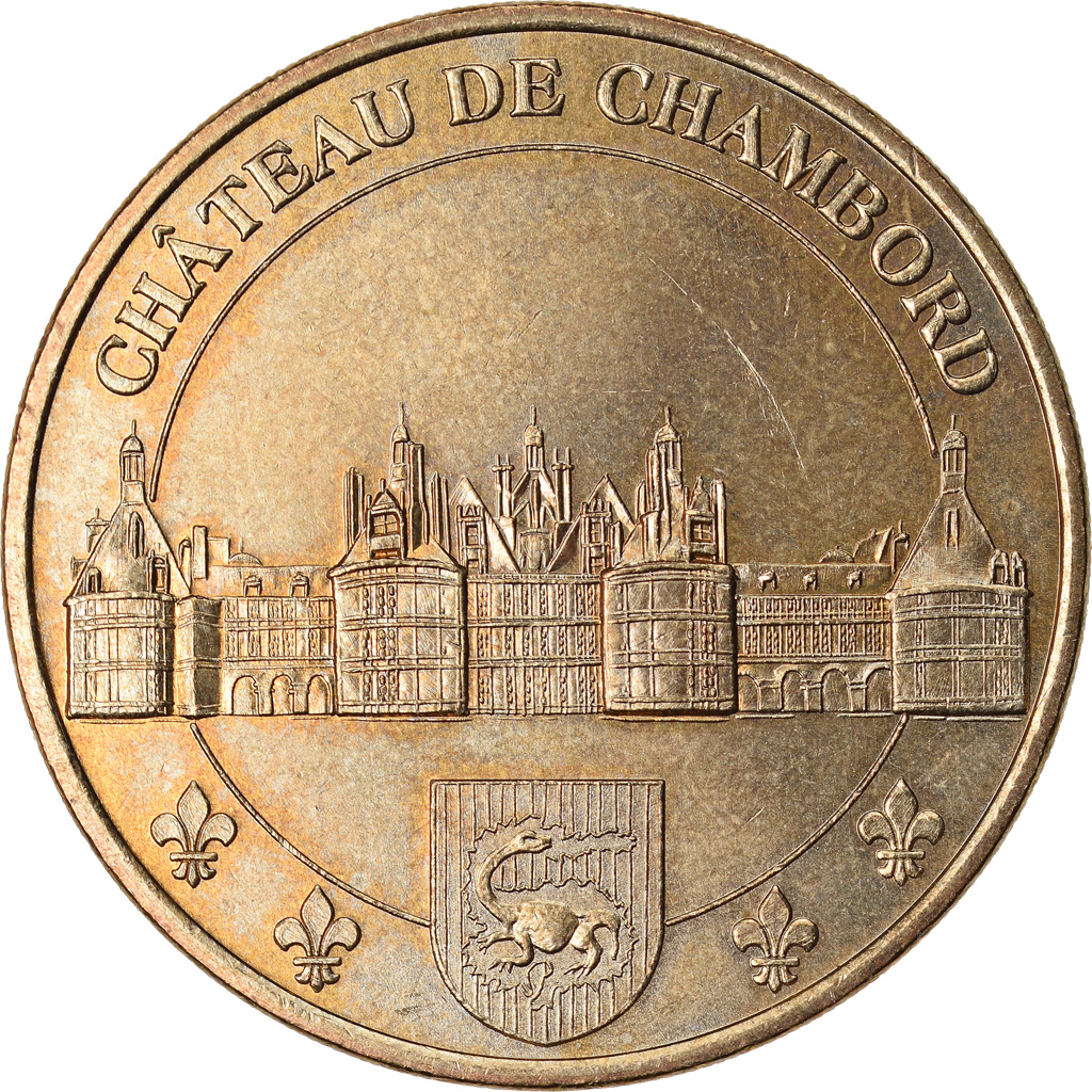 France, Token, Touristic token, Chambord - Le château -Armoiries, Arts &