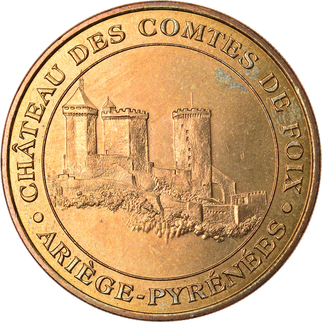 France, Token, Touristic token, 09/ Château de Foix, Arts & Culture, 2003, MDP