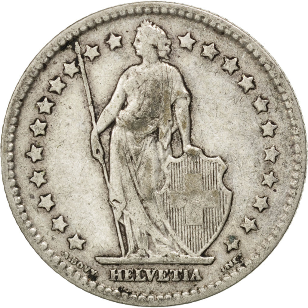 Coin, Switzerland, Franc, 1906, Bern, , Silver, KM:24
