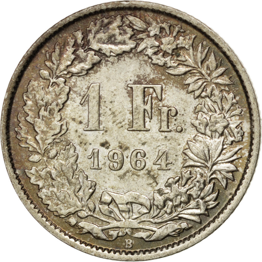 Coin, Switzerland, Franc, 1964, Bern, , Silver, KM:24