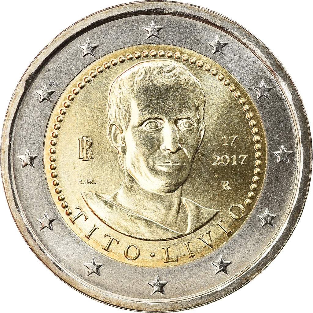Italien, 2 Euro, Tito Livio, 2017, UNZ, Bi-Metallic