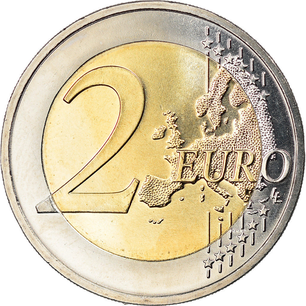 Bundesrepublik Deutschland, 2 Euro, Hessen, 2015, Stuttgart, UNZ, Bi-Metallic