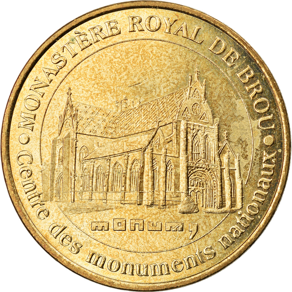 France, Token, Touristic token, Bourg-en-Bresse - Monastère royal de Brou n°1