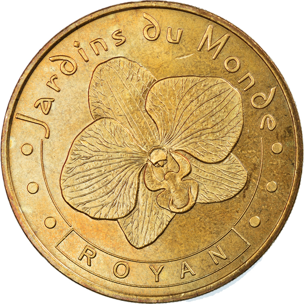 France, Token, Touristic token, Royan - Jardins du monde n°1, Arts & Culture