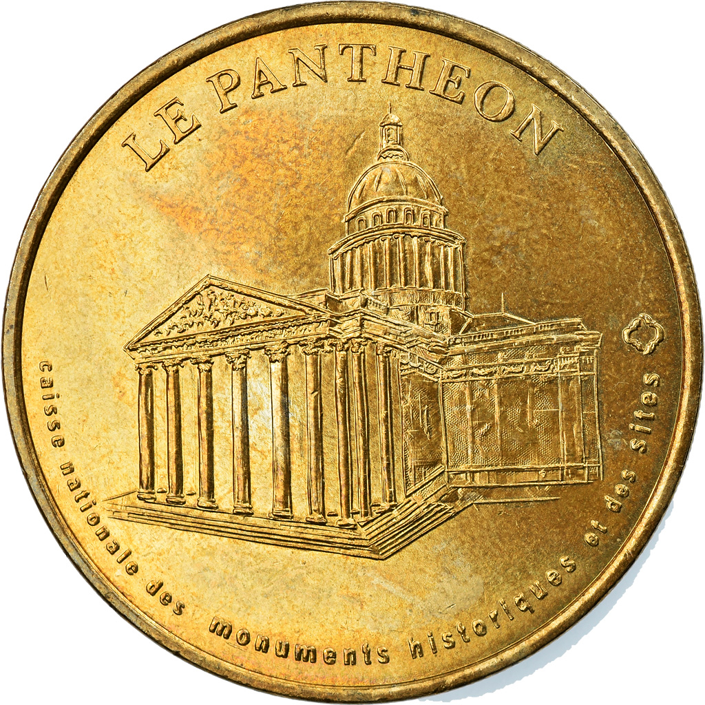 France, Token, Touristic token, 75/ Paris - Panthéon, Arts & Culture, 2004