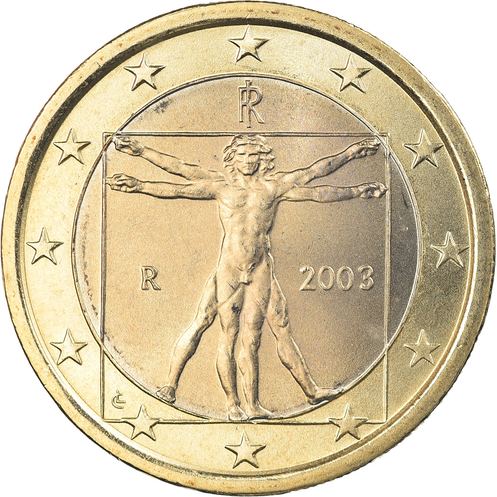 Italien, Euro, 2003, Rome, STGL, Bi-Metallic, KM:216