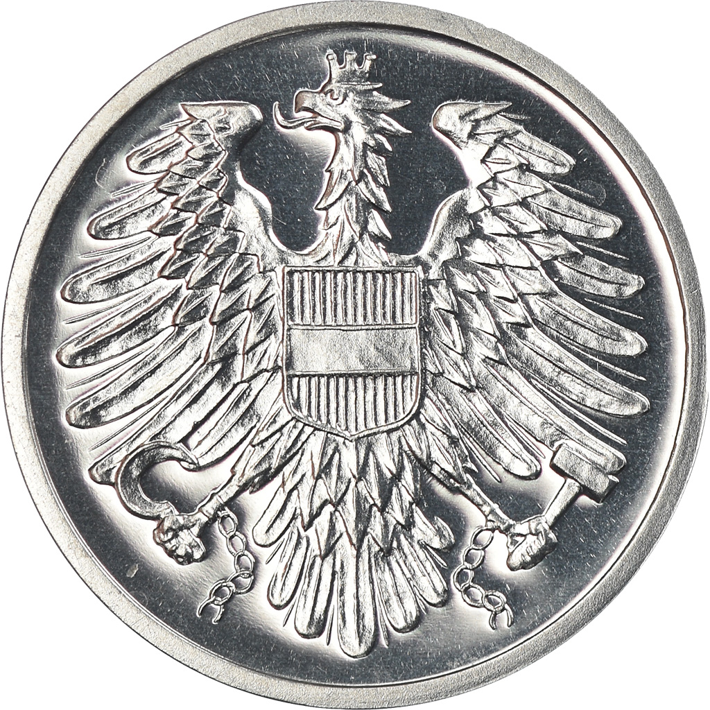 Moneda, Austria, 2 Groschen, 1989, Proof, FDC, Aluminio, KM:2876