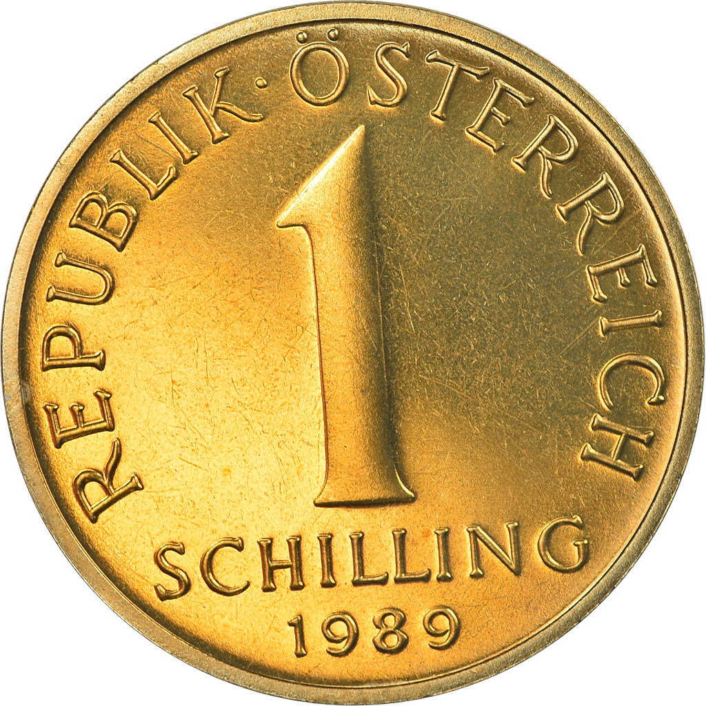 Moneda, Austria, Schilling, 1989, Proof, FDC, Aluminio - bronce, KM:2886